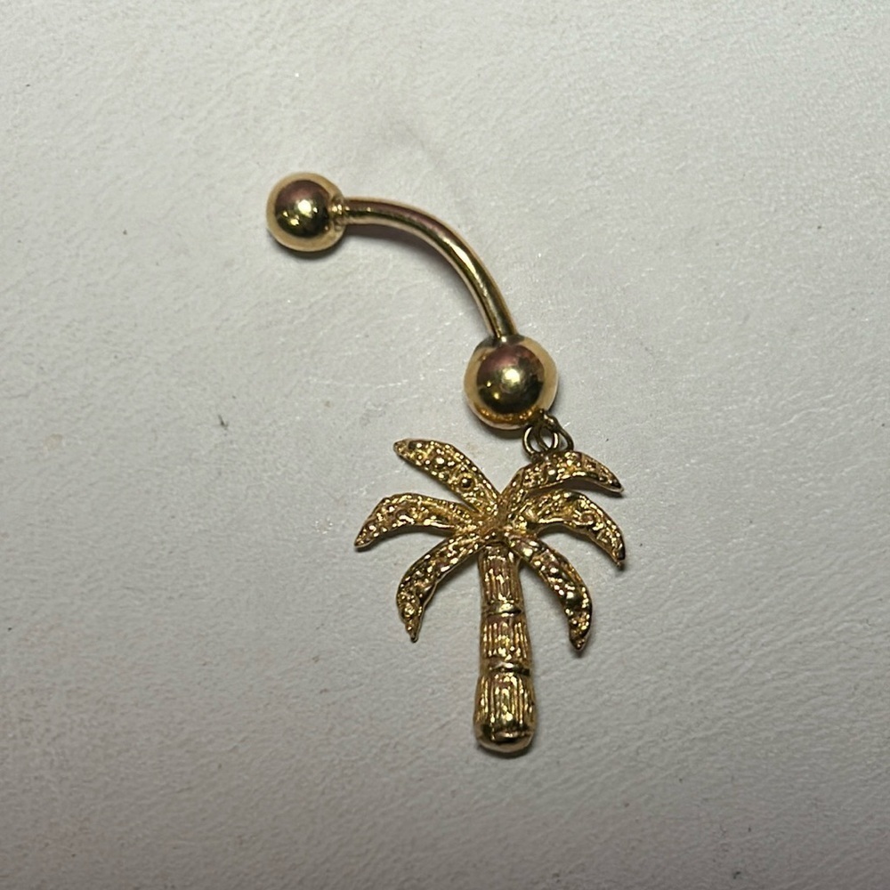 Gold Bellybutton Ring
